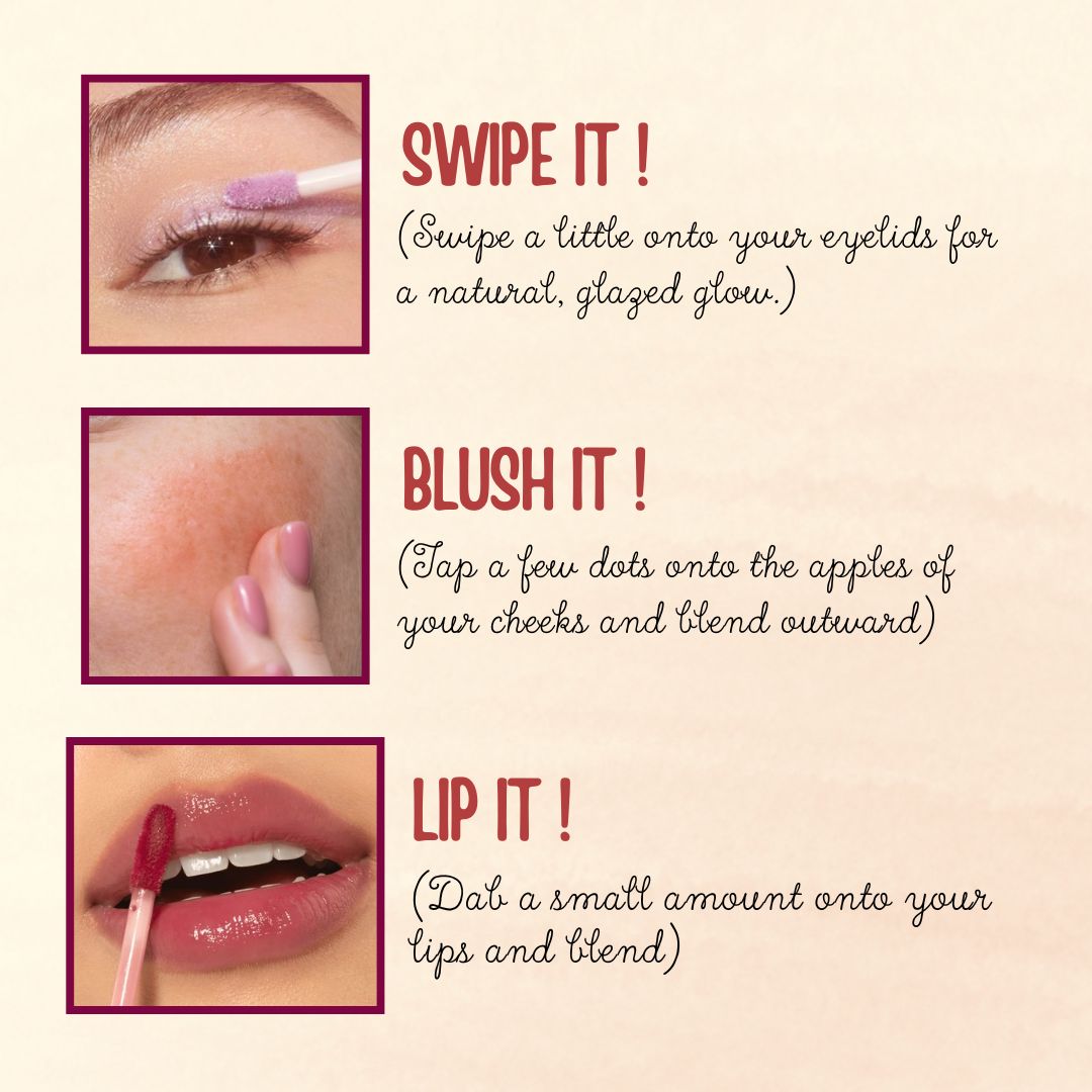 Glazed Lip and Cheek Tint - cotton candy