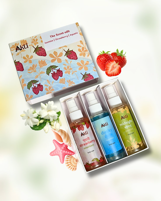Akti - The Scent edit - Mist combo pack - 50 ml each - 3 Signature Scents