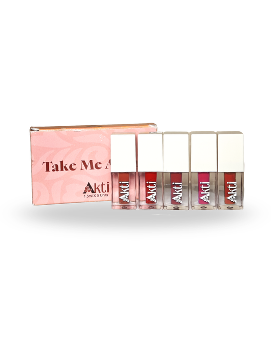 Take Me Along Mini Lipstick Combo – Set of 5 (1.5ml each) Day to night