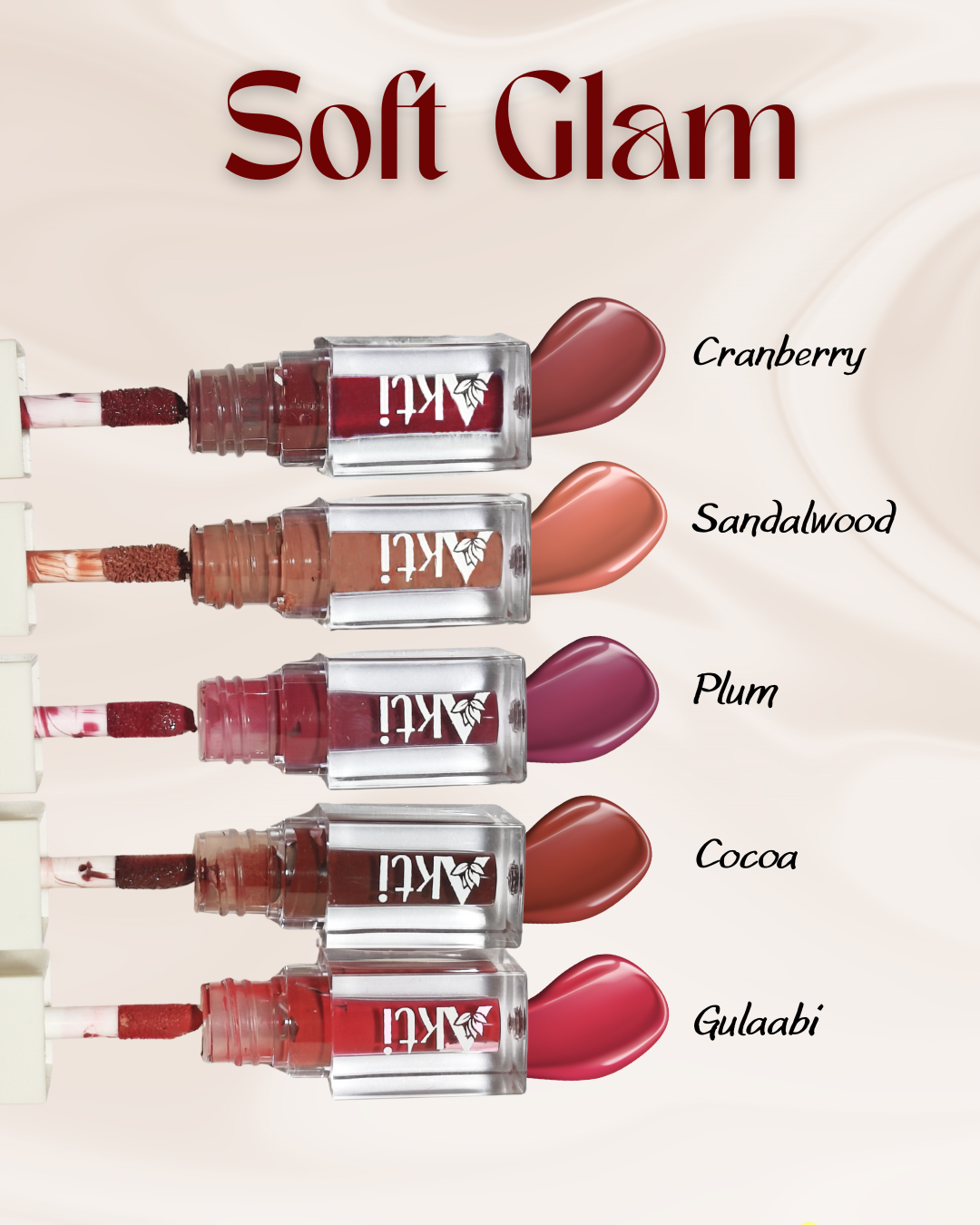 Take Me Along Mini Lipstick Combo – Set of 5 (1.5ml each) Soft Glam