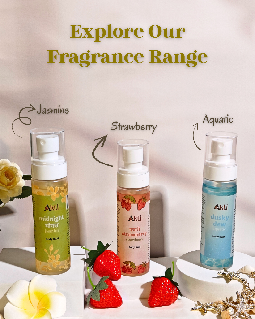 Akti Body Mist - Midnight Mogra - Jasmine | 100 ml