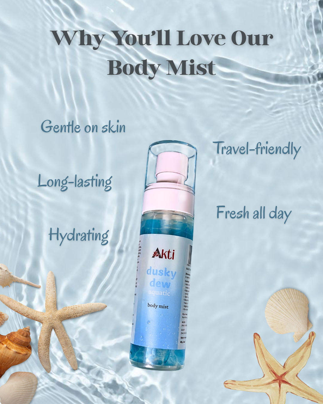 Akti Body Mist - Dusky Dew - Aquatic | 100 ml