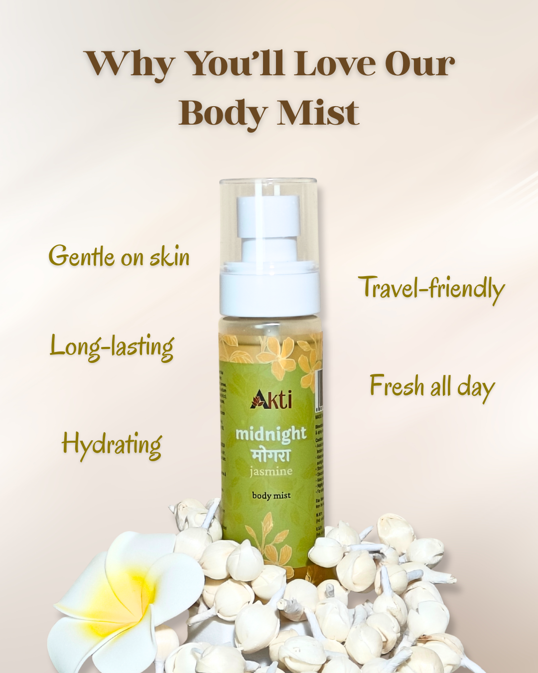 Akti Body Mist - Midnight Mogra - Jasmine | 100 ml