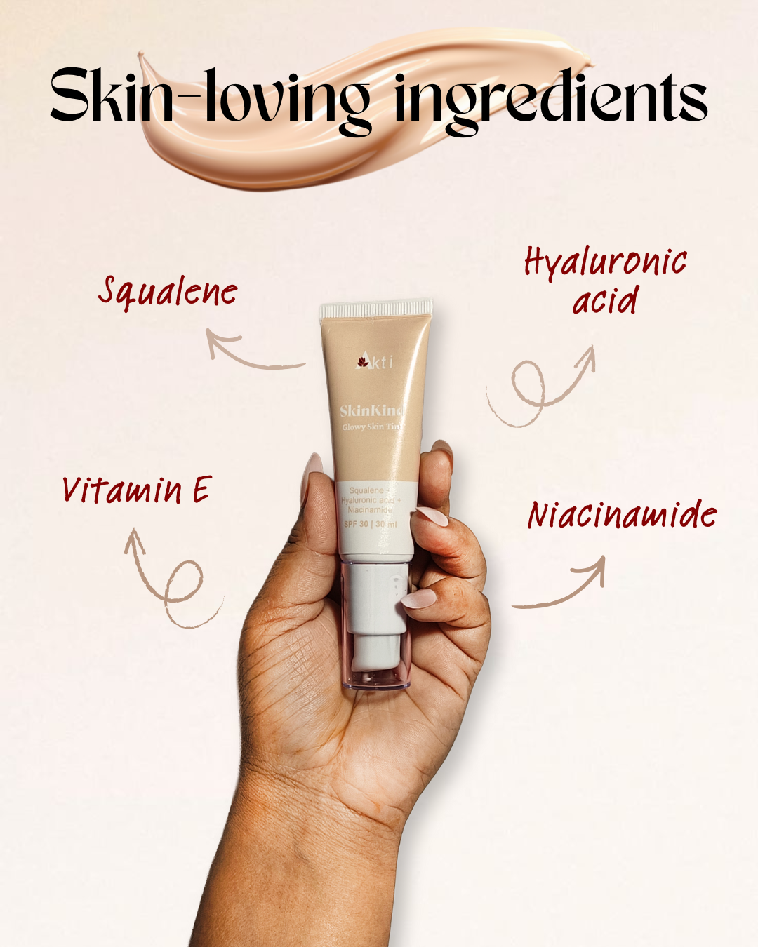 Skinkind Skin Tint | skin-like tint with hydration, SPF & natural coverage | Medium